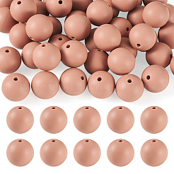 50pcs perles de silicone écologiques de qualité alimentaire&nbsp;SIL-TADJ0001-03D