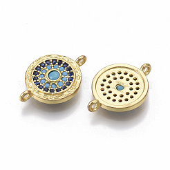 Connettori in ottone micro pavimentato in zirconia cubica&nbsp;X-ZIRC-T005-034G