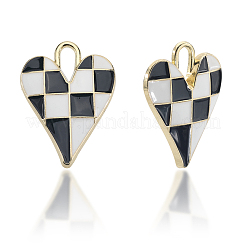 16pcs pendentifs en émail en alliage de placage en rack&nbsp;ENAM-SC0006-47