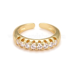 Bagues de manchette en zircone cubique transparente&nbsp;KK-Z023-09G