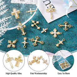 18 pièce de 9 pendentifs en alliage de style et maillons de composants de lustre&nbsp;FIND-CD0001-40