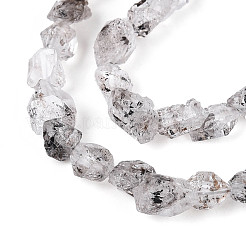 Fili di perline di diamante naturale herkimer&nbsp;G-T144-B08-01