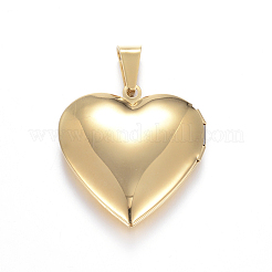 Ionenplattierung (IP) 316 Edelstahl Medaillon Anhänger&nbsp;X-STAS-N0016-04G
