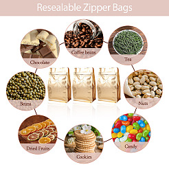 10 Stück wiederverschließbare Kaffeebeutel mit Reißverschluss aus Bopp und aluminisiertem PET und PE mit Ventil&nbsp;ABAG-TA0001-93D