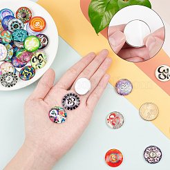 Cabochons en verre&nbsp;GGLA-R040-25mm-03