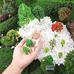 8 modello di albero in plastica&nbsp;AJEW-CA0001-63