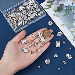 100pcs coser en rhinestone&nbsp;GLAA-CY0001-01B