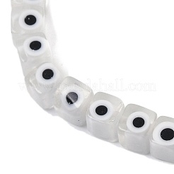 Fatti a mano in vetro murano male occhio fili di perline&nbsp;LAMP-G166-16B