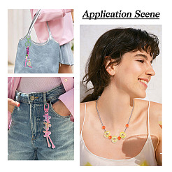 50 pièces 5 styles placage uv arc-en-ciel perles acryliques irisées&nbsp;OACR-TA0004-67B