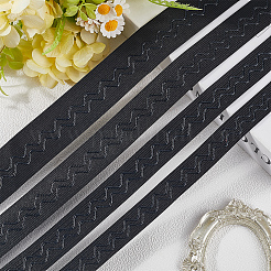 9 Yards 4 Stile flaches rutschfestes transparentes Silikon-Polyester-Gummiband&nbsp;OCOR-GF0004-20