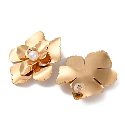 Legierungs-Blumen-Ohrstecker für Damen&nbsp;EJEW-U028-14G