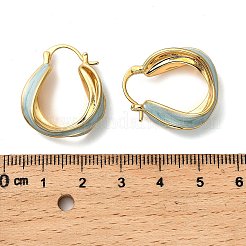 Orecchini a cerchio in ottone smaltato&nbsp;EJEW-P308-06G