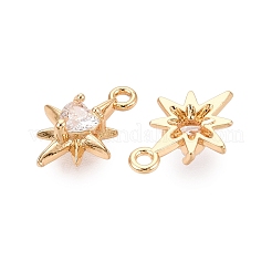 Latón claro encantos de circonita cúbica&nbsp;KK-N288-05G