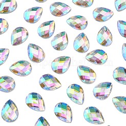 Nachahmung taiwan Acryl Strass Cabochons&nbsp;GACR-A022-13x18mm-17