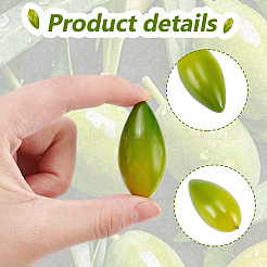Schaumstoffimitat Oliv&nbsp;AJEW-GF0013-46