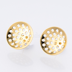 Boucles d'oreilles à tige en acier inoxydable 304&nbsp;LS-STAS-Q231-03C-G