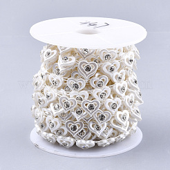 Chapelets guirlande de garniture perles en ABS plastique imitation perle&nbsp;AJEW-S073-37