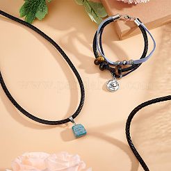 Cordon en cuir tressé avec âme&nbsp;WL-OC0001-02