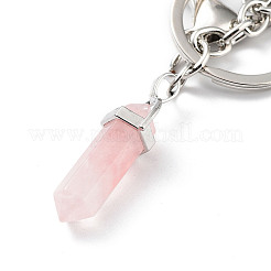 Natürlicher Rosenquarz keychain&nbsp;KEYC-M022-03C
