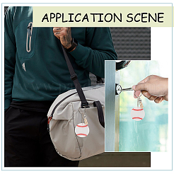 Kits de fabrication de porte-clés pendentifs en acrylique avec ballon de sport à faire soi-même&nbsp;DIY-SP0001-44A