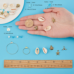 DIY-Sets zum Basteln von Ohrringen mit Strandmotiven&nbsp;DIY-SC0013-78G