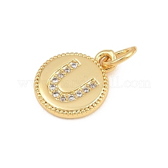 Messing micro pave klar zirkonia charme&nbsp;CU-CBA56CE-12G-U