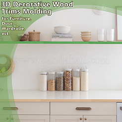 25 moldura de techo de madera&nbsp;AJEW-OC0016-05G