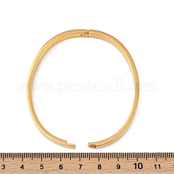 201 pulseras de acero inoxidable para mujer&nbsp;BJEW-B138-05G