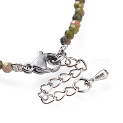 Bracelets de perles unakite naturel&nbsp;BJEW-JB04555-04