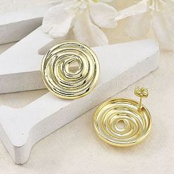 Boucles d'oreilles en laiton pour femmes&nbsp;EJEW-U035-08G