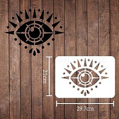 Große wiederverwendbare Zeichenschablonen aus Kunststoff&nbsp;DIY-WH0202-065
