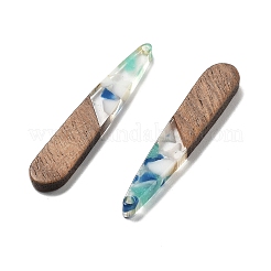 Anhänger aus Harz und Walnuss&nbsp;FIND-R051-08G