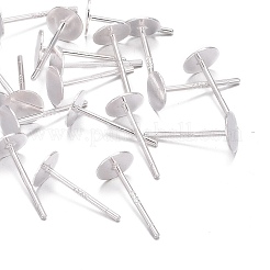 925 orecchino a bottone piatto in argento sterling&nbsp;STER-K167-045D-S