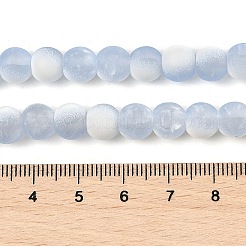 Mattierte Crackle-Glasperlen&nbsp;X1-GLAA-U001-6mm-M14