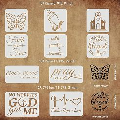 Religion Thema Haustier Zeichnung Malerei Schablonen Vorlagen-Sets&nbsp;DIY-WH0172-945