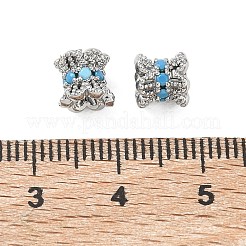 Messing-Mikropavé-Fassung mit himmelblauen Zirkonia-Perlen&nbsp;KK-C172-03P