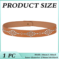 1 pieza de remaches de metal y cuero para sombreros de paja&nbsp;AJEW-MA0001-14