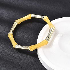 Stretcharmbänder aus beschichteten Harzperlen für Damen&nbsp;BJEW-P374-02G