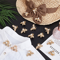 50 épingle à revers en alliage de strass pour vêtements&nbsp;JEWB-WA0001-03