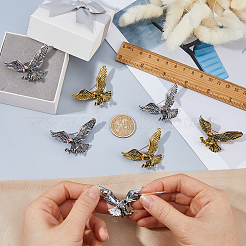 8 broche en alliage de strass bicolore&nbsp;JEWB-DC0006-48