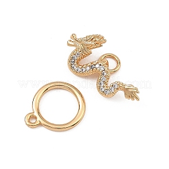 Fermoirs à bascule Shegrace Dragon en laiton&nbsp;XGRQ58581-788G