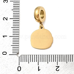 Europäische Anhänger aus 304 Edelstahl mit Emaille&nbsp;STAS-D153-05A-G