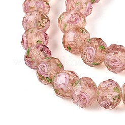 Brins de perles de lampwork lumineux faits à la main&nbsp;LAMP-N037-01C