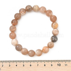Pulseras del estiramiento Sunstone naturales&nbsp;BJEW-E373-10mm-04