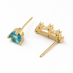 Orecchini asimmetrici con costellazione di zirconi cubici&nbsp;EJEW-C035-16G-07