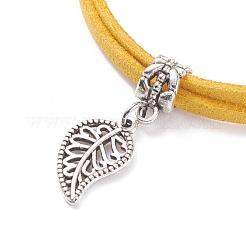 Bracciale multifilo in finta pelle scamosciata con charm da donna&nbsp;BJEW-JB07687