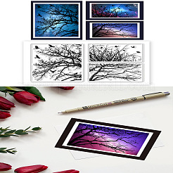 Klarsichtstempel aus PVC-Kunststoff&nbsp;DIY-WH0631-0253