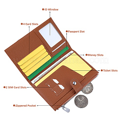 Couverture de passeport en cuir pu&nbsp;OFST-WH20009-03A