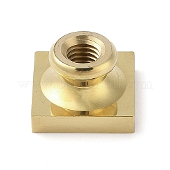 Quadratischer Blumenrahmen Messingstempelköpfe&nbsp;AJEW-M037-06G-01