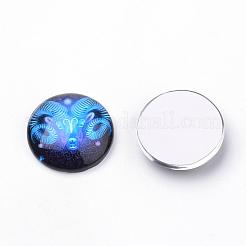 Klebstein Glascabochons für DIY-Projekte&nbsp;GGLA-S029-25mm-040